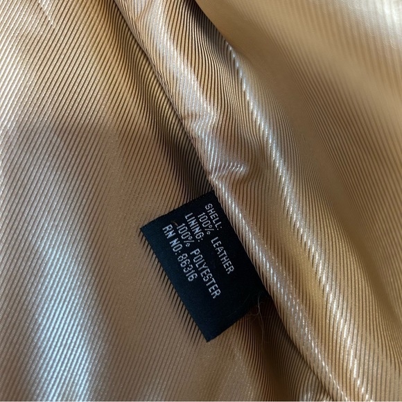 Finity Women's Tan Leather Jacket - Picture 4 of 10